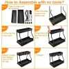 Cross-border TEMU Amazon sliding storage rack, pull-out storage rack, bathroom and kitchen sink storage rack Specification image